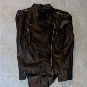 Trac Black Leather Jacket